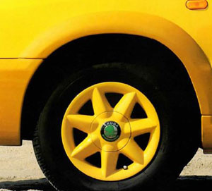 Skoda Felicia Fun Yellow Alloy Wheels