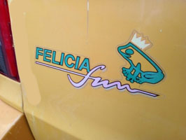 Skoda Felicia Fun  Pickup Rear Tailgate Frog Logo